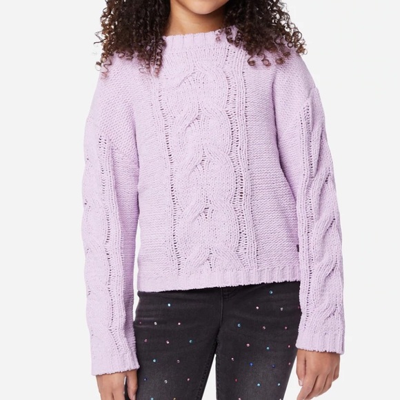 Justice Other - NWT Justice Cable-Knit Crewneck Sweater